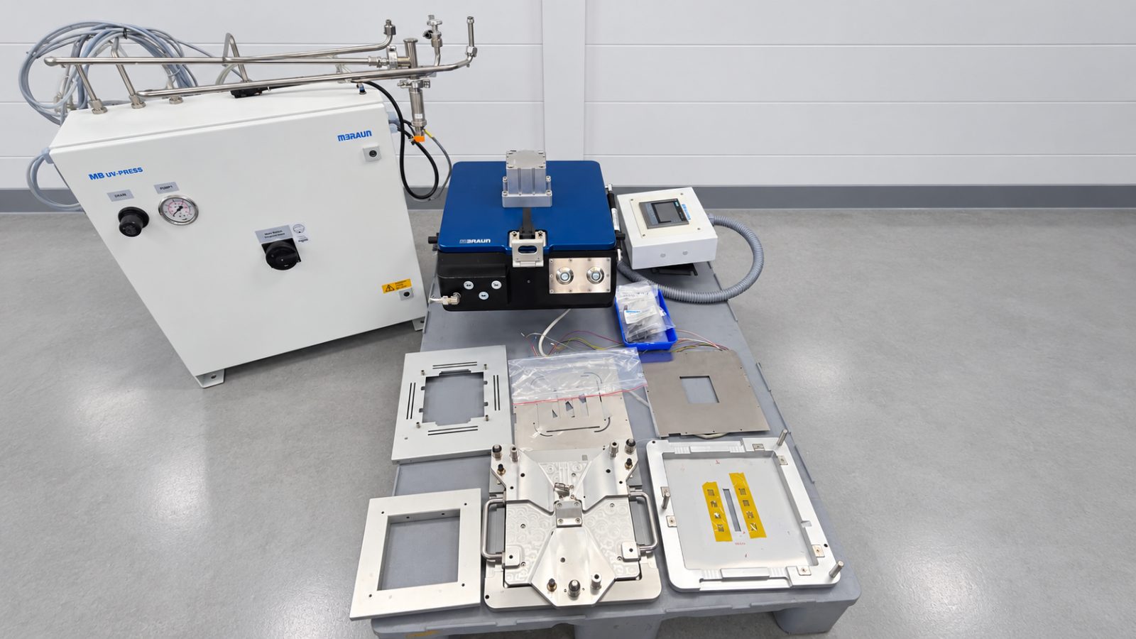 MBraun UV-Press – Probenverkapselung in der Glovebox, gebraucht
