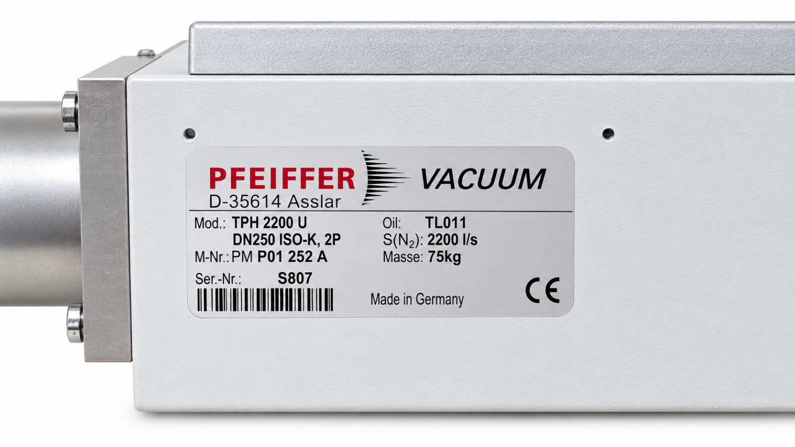 Pfeiffer Vacuum TPH 2200 U Turbomolekularpumpe – Ansicht 4